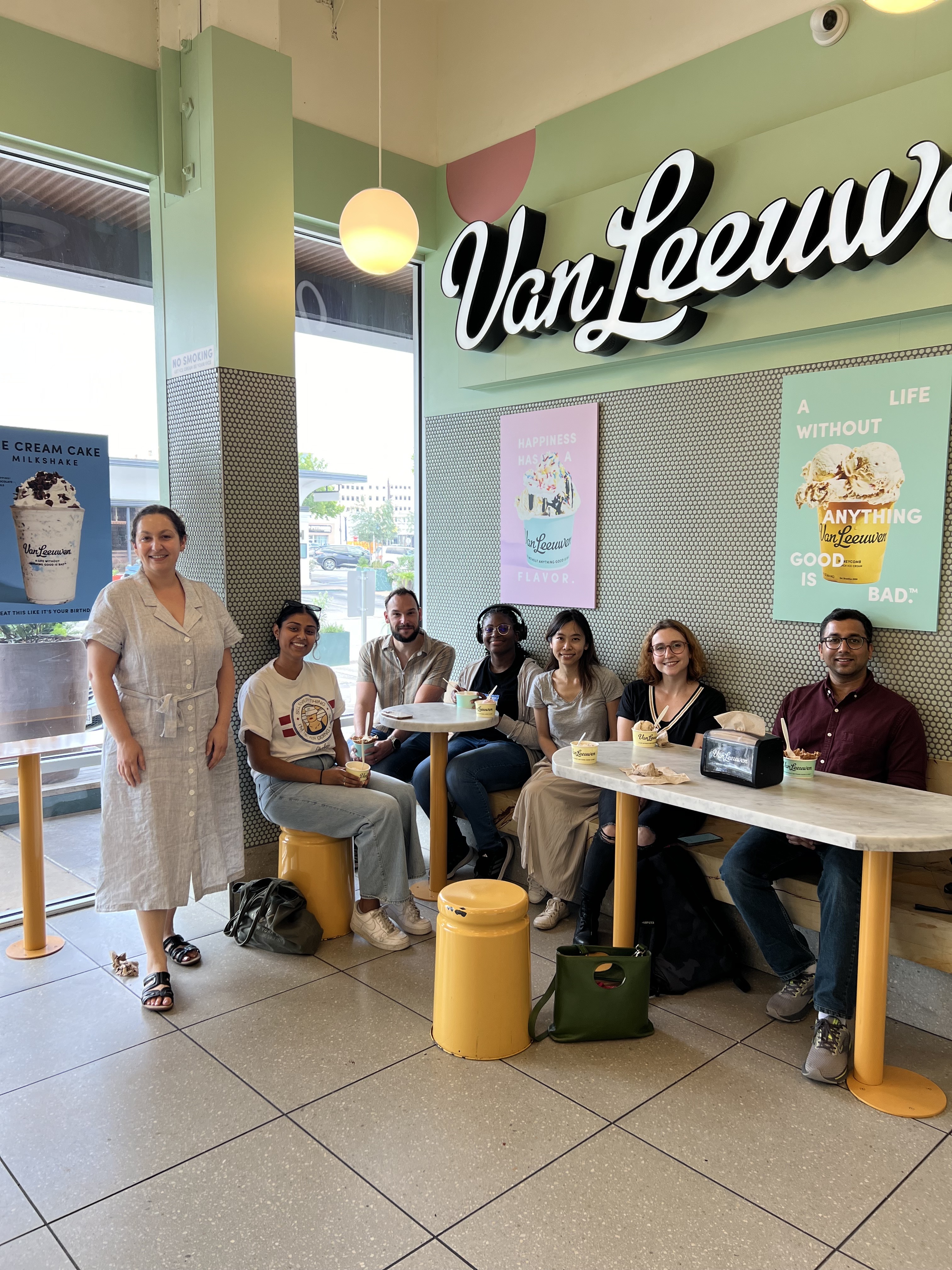 July 2024 - An ice cream outing to welcome Shantal, our summer SMART student!