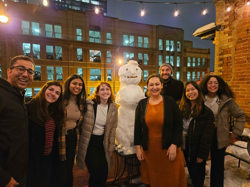 November 2024 - After an exciting day of talks and posters, the Atkinson lab had a little winter fun at ASHG 2024 in Denver!